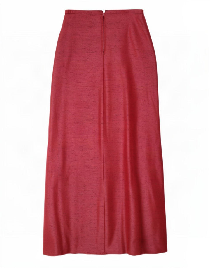 Vintage Damen Maxirock Medium W28 Rot meliert