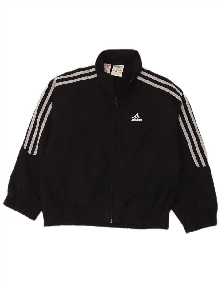 Adidas Drenge Træningsdragt Topjakke 8-9 År Sort Polyester