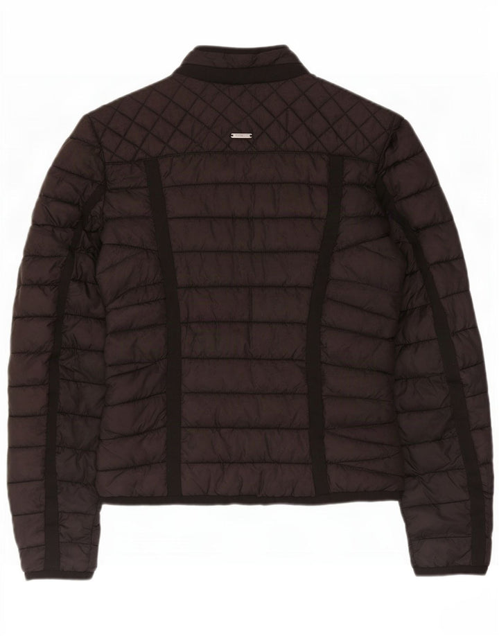 Guess Womens Padded Jacket UK 4 XS Black Polyester