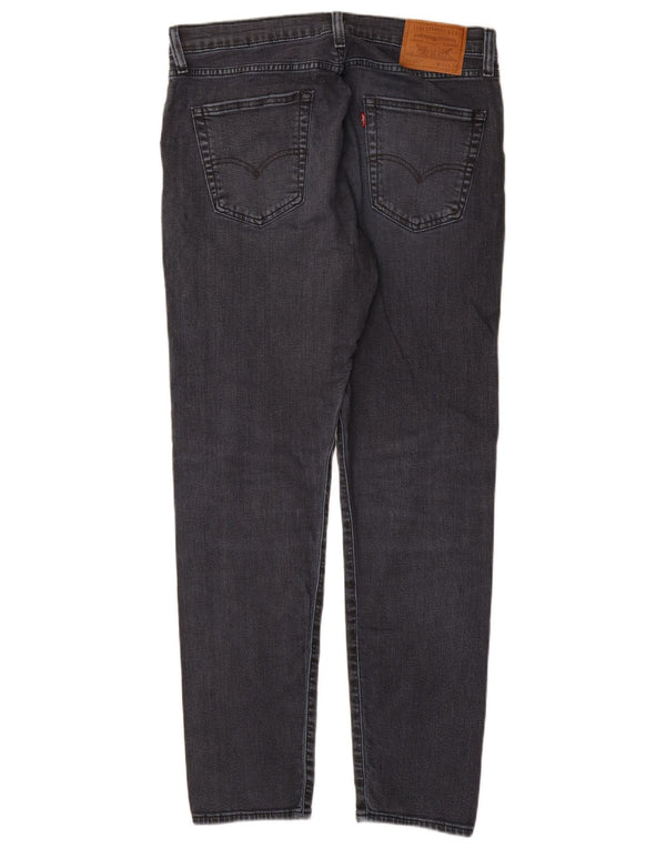 Levi's Mens 512 Vaqueros cónicos delgados desgastados W34 L32 Algodón gris