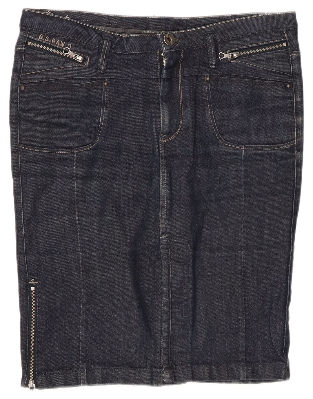 G-STAR Womens Denim Skirt W30 Medium Navy Blue