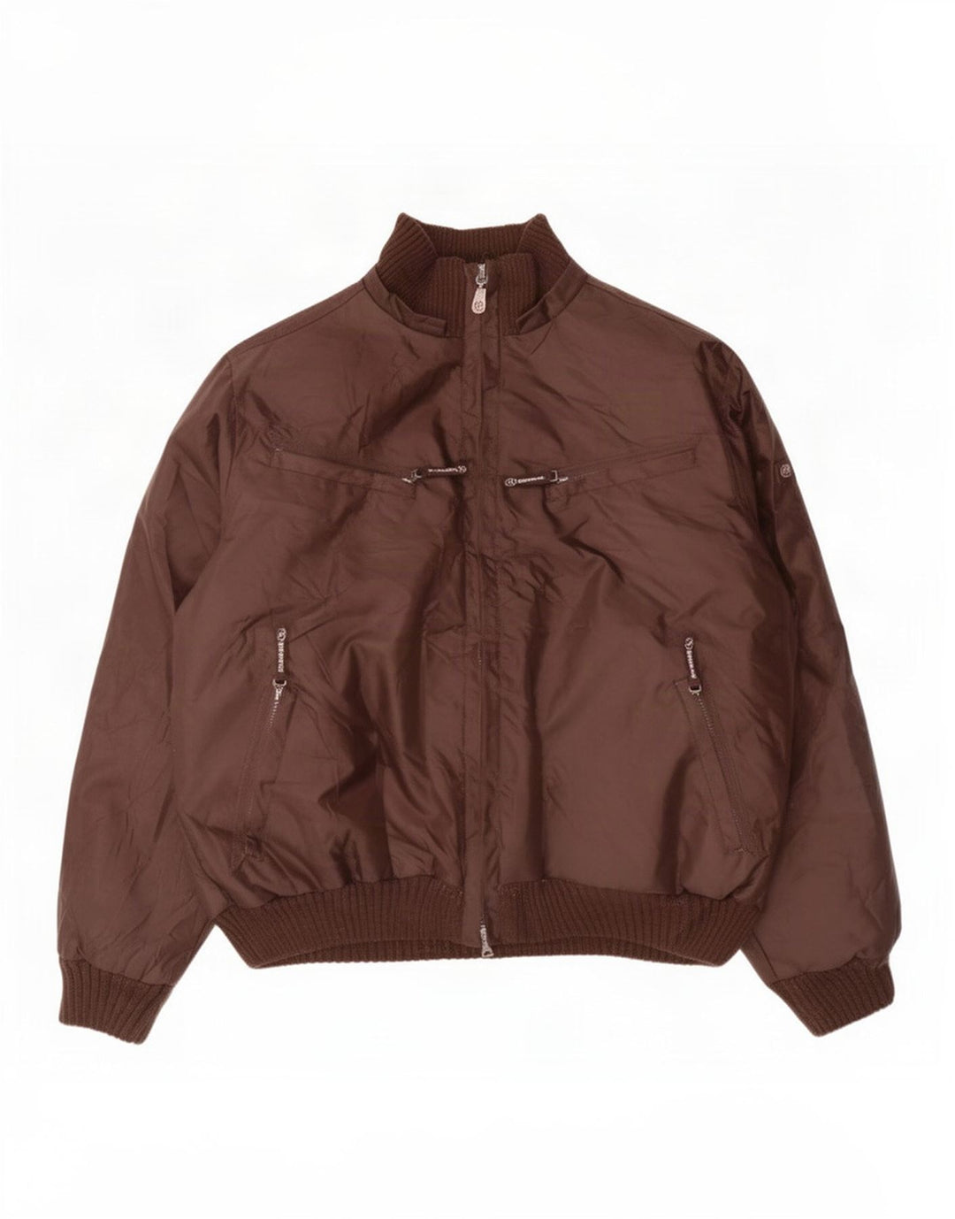 Vintage Herren Wattierte Jacke UK 42 XL Braun Polyester