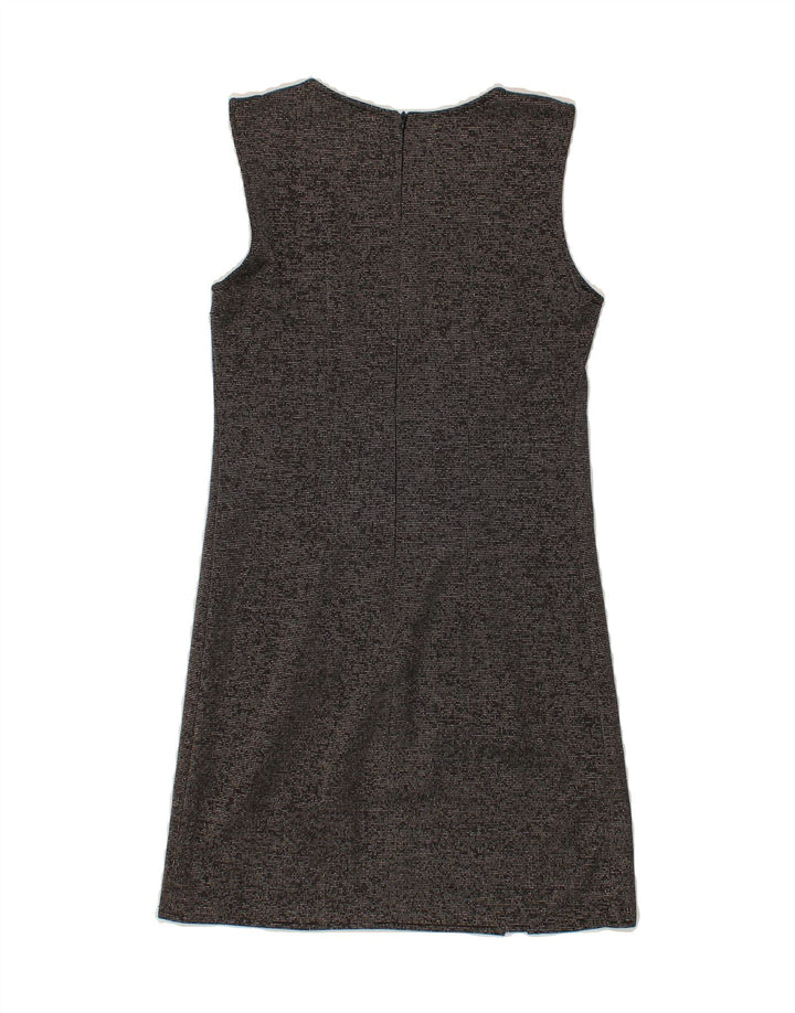 VINTAGE Womens Sleeveless Sheath Dress EU 36 Small Grey Flecked Vintage Vintage and Second-Hand Vintage from Messina Hembry 