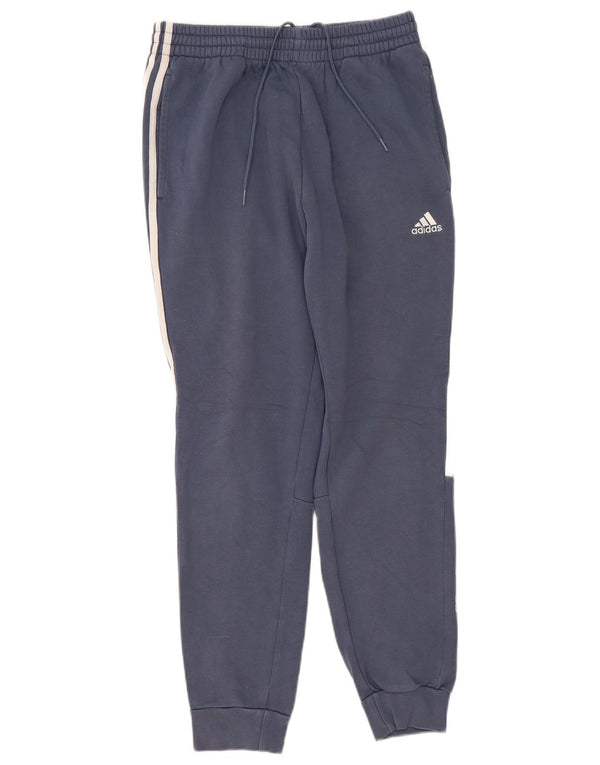Pantaloni da tuta grafica da uomo Adidas Joggers in cotone blu medio