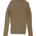 Zara Dametop Langærmet UK 12 Medium Khaki Viscose