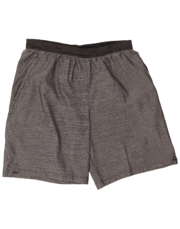 Adidas férfi sport rövidnadrág XL szürke, foltos poliészter sport