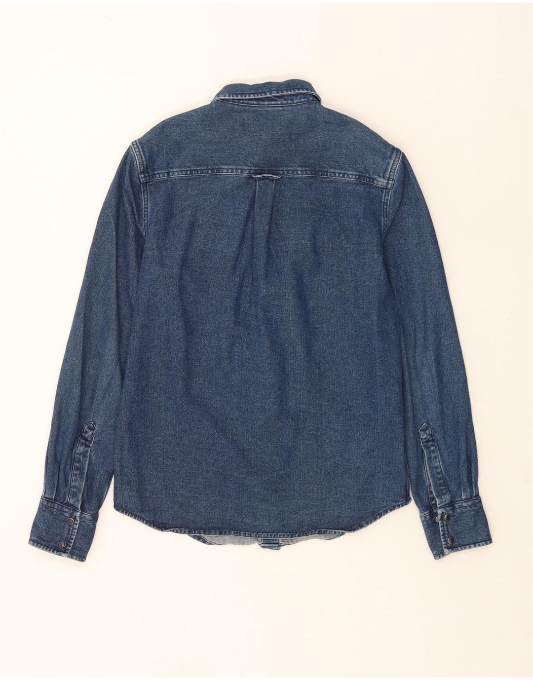 Superdry denimskjorte til mænd, lille blå bomuld