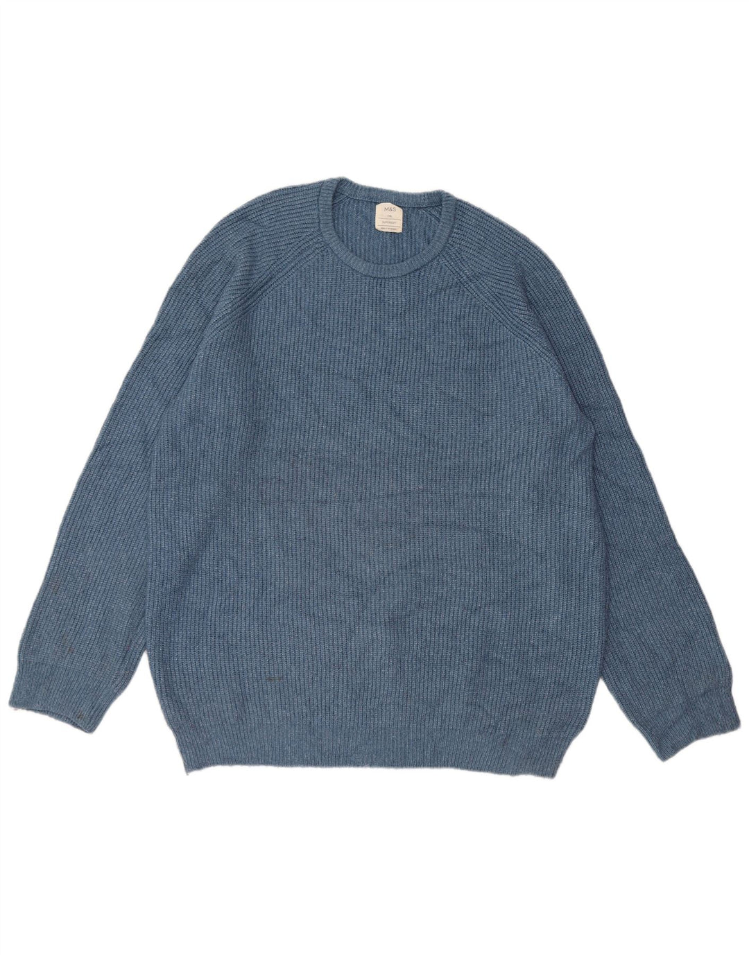 Maglione maglione girocollo da uomo Marks & Spencer 2XL blu poliammide
