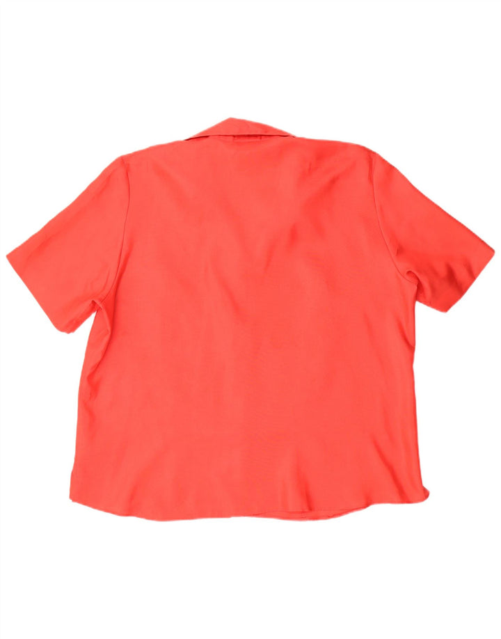 Gerry Weber Dame Kortærmet Bluse UK 20 2XL Rød Polyester