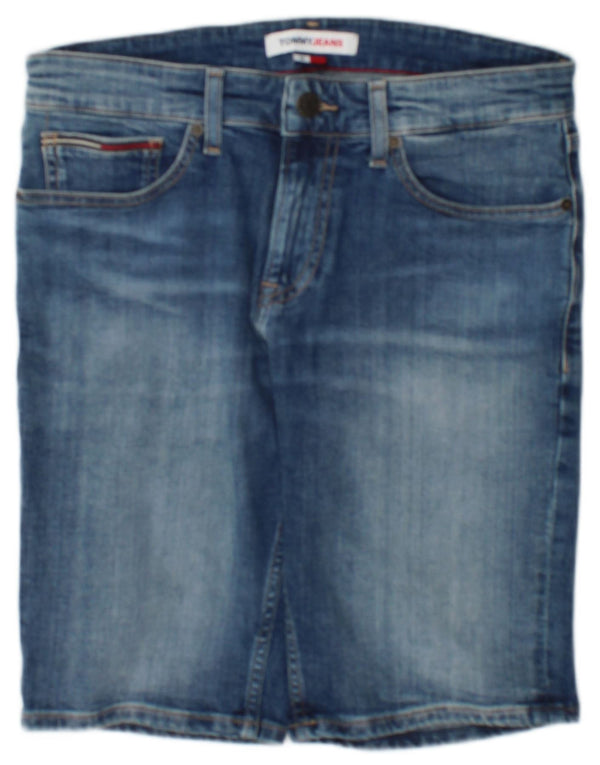 Tommy Hilfiger Mens Denim Shorts W29 Small Blue Cotton