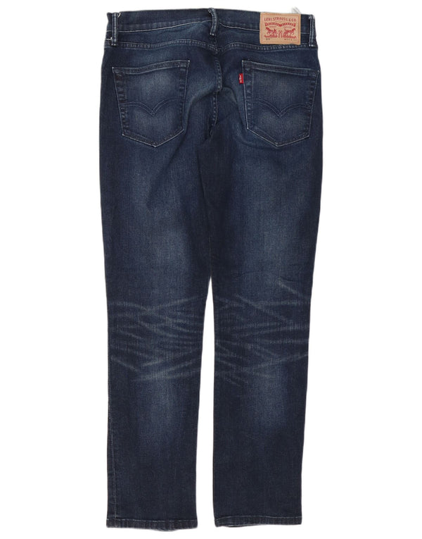 Levi's Mens 511 Tapered Slim Jeans W34 L32 Navy Blue Cotton