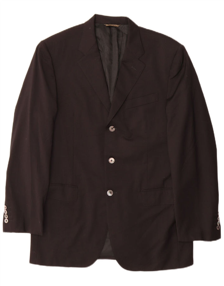 Cerruti 1881 Mens 3 Button Blazer Jacket IT 50 Large Black