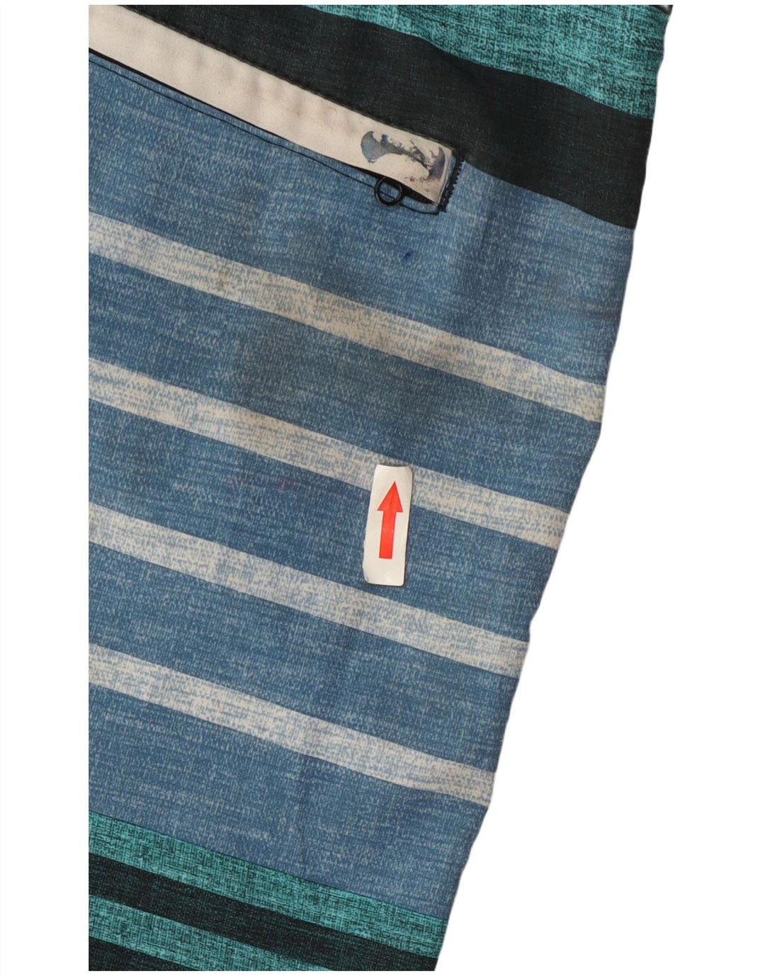 Hurley Mens Graphic Swimming Shorts Large Multicoloured Striped Polyester