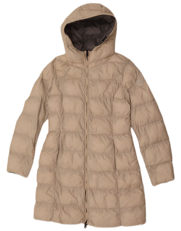 Colmar Femme Manteau Rembourré À Capuche IT 42 Medium Blanc Polyamide
