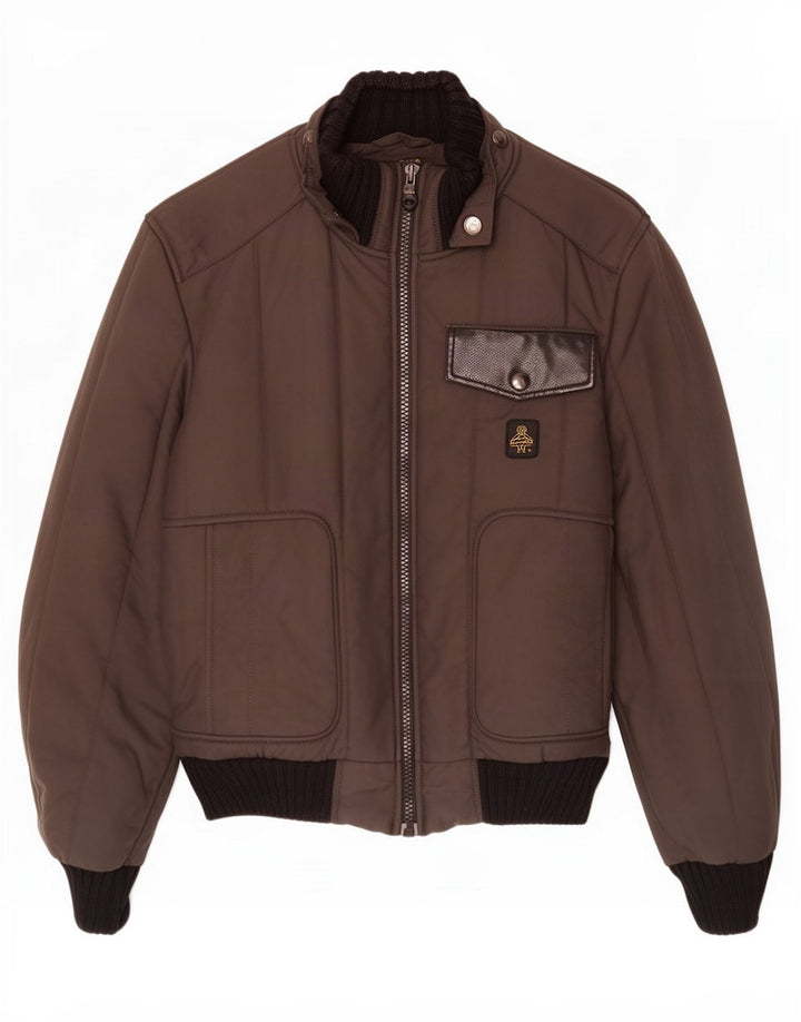 Jaqueta acolchoada masculina Refrigiwear UK 40 grande poliamida preta