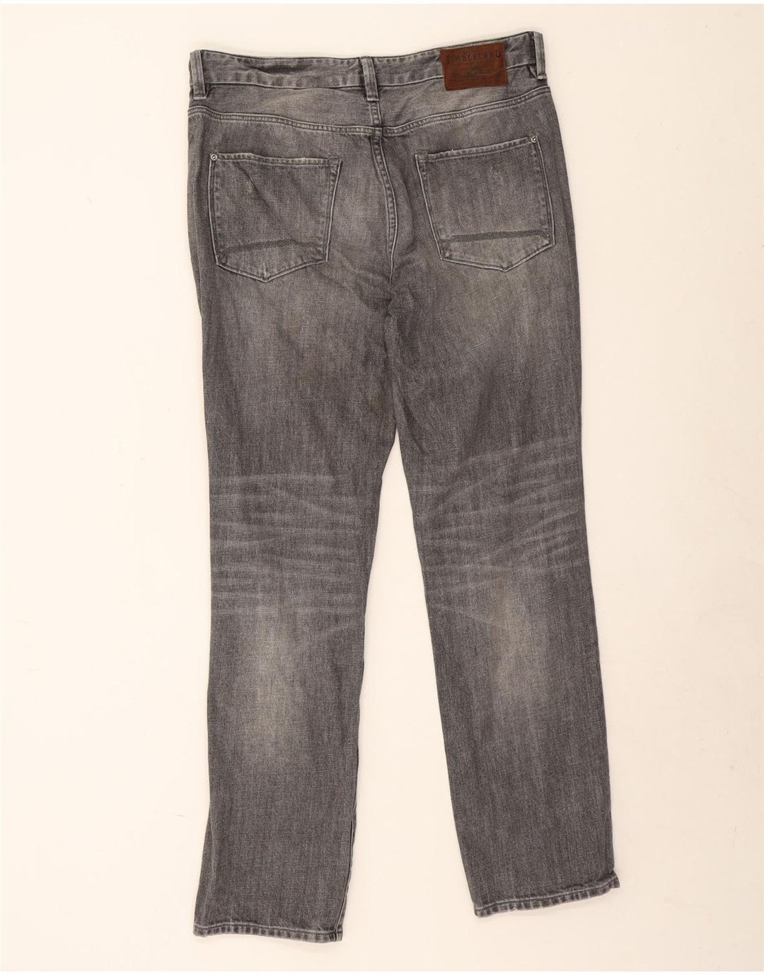 Timberland Mens Thompson Straight Jeans W34 L30 Grey Cotton