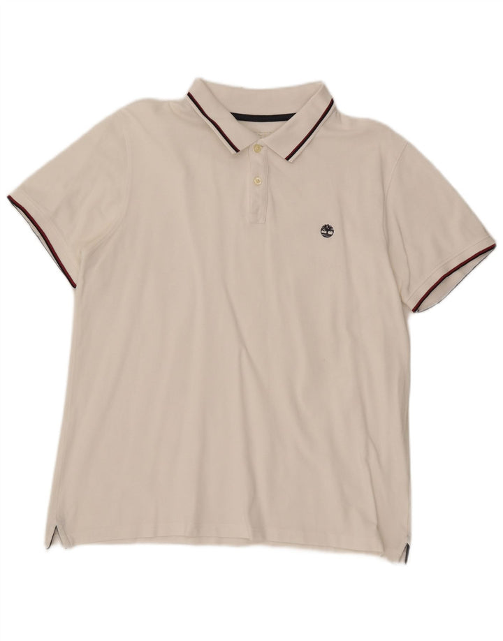 TIMBERLAND Ανδρικό πουκάμισο Polo Slim Fit μεγάλο λευκό
