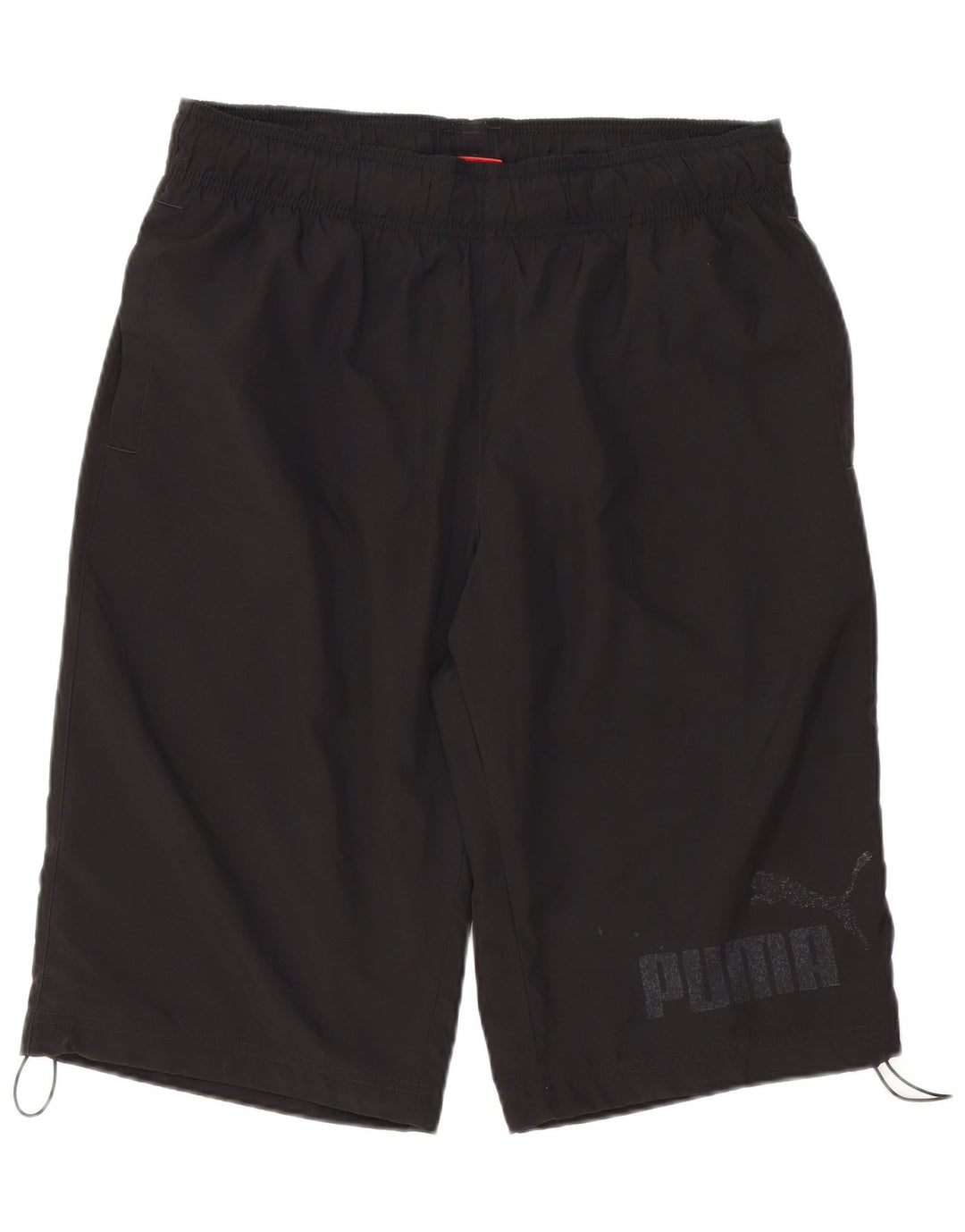 Puma Mens Graphic Sport Shorts Grande Poliéster Negro