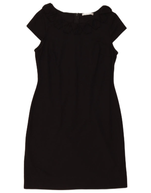 Marks & Spencer Damen Etuikleid UK 14 Large Schwarz Polyester