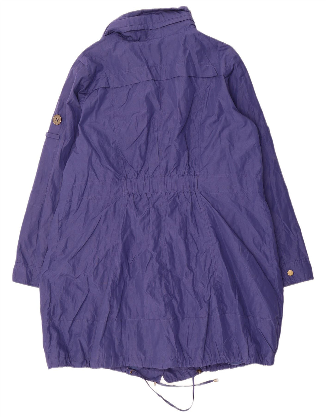 Marks & Spencer Womens Oversized Raincoat UK 20 2XL Blue Cotton