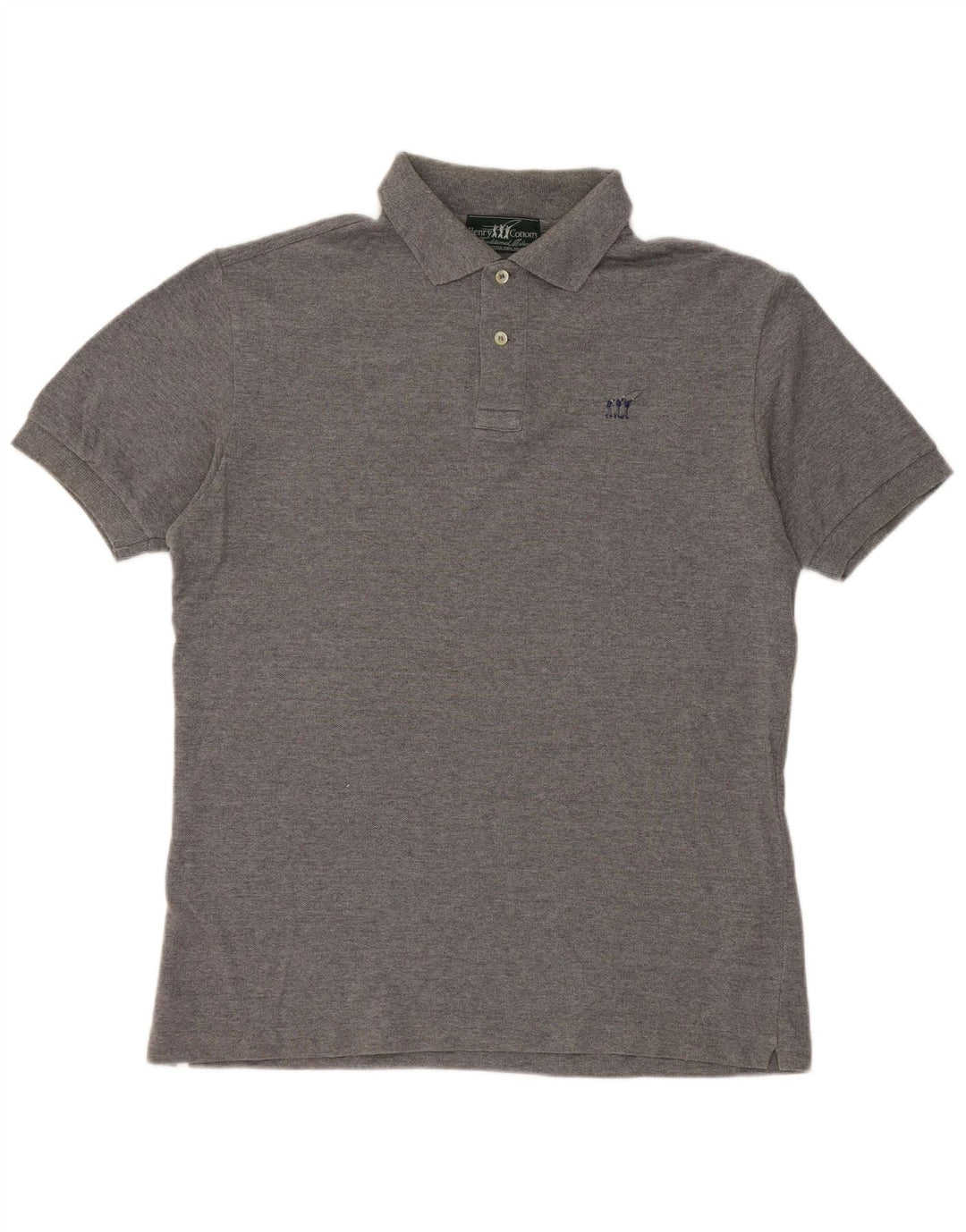 Henry Cottons Mens Polo Shirt Small Grey Cotton
