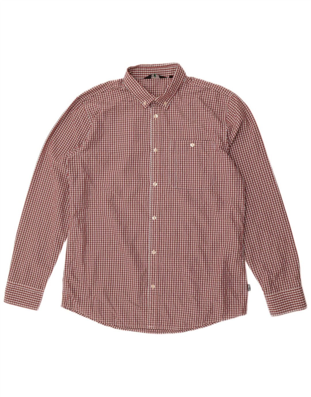 Camicia da uomo Rohan a quadri rossi grandi in poliestere