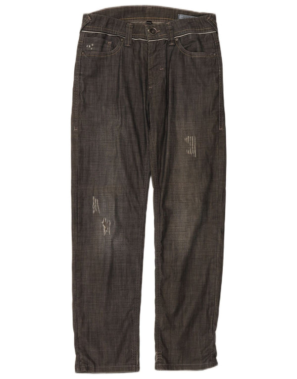 Jack & Jones Mens Distressed Straight Farmer W30 L29 Szürke