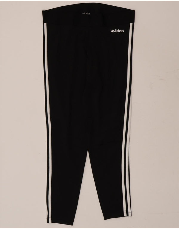 Adidas Damen Leggings UK 16/18 Große schwarze Baumwolle