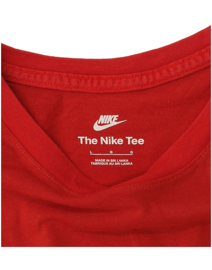 T-shirt grafica Nike da uomo grande rossa
