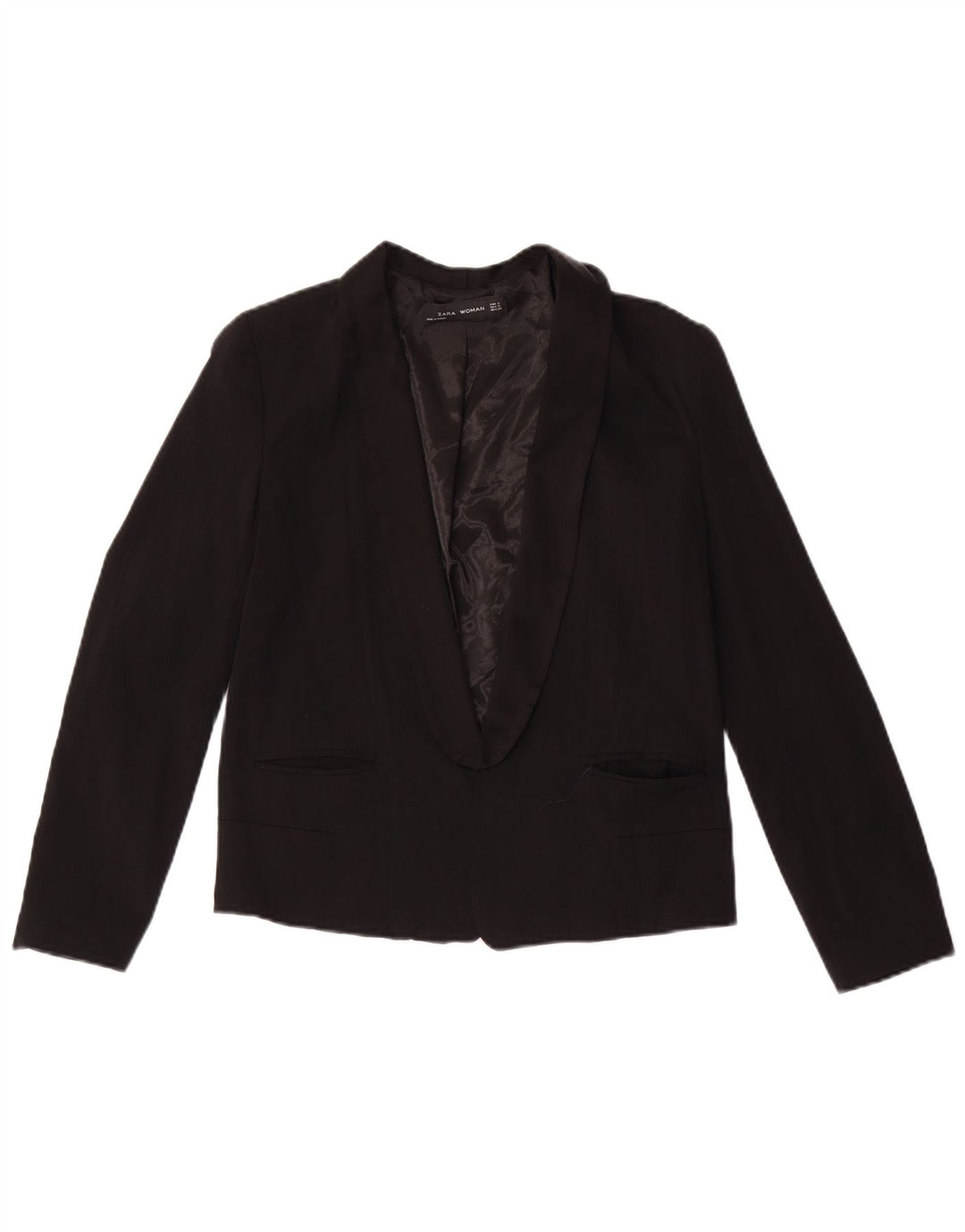 Giacca blazer aperta da donna Zara UK 10 piccola nera