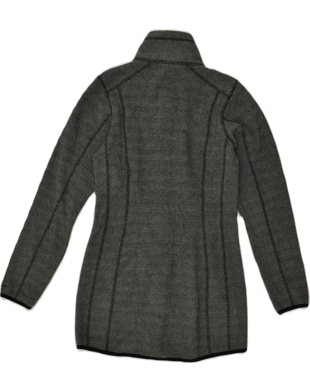 EDDIE BAUER Womens Tracksuit Top Jacket UK 6 XS Grey Polyester | Vintage Eddie Bauer | Thrift | Second-Hand Eddie Bauer | Used Clothing | Messina Hembry 