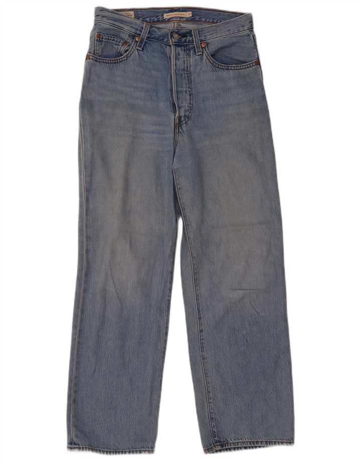 LEVI'S Womens Ribcage Straight Jeans W27 L27 Blue Cotton