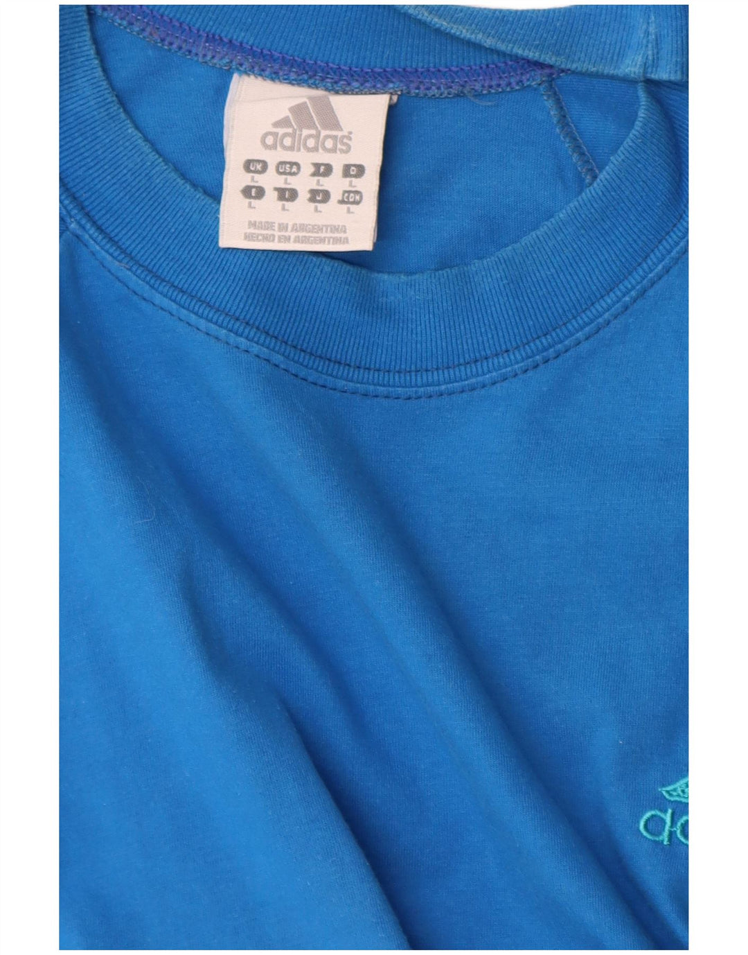 Camiseta Adidas Hombre Top Grande Azul