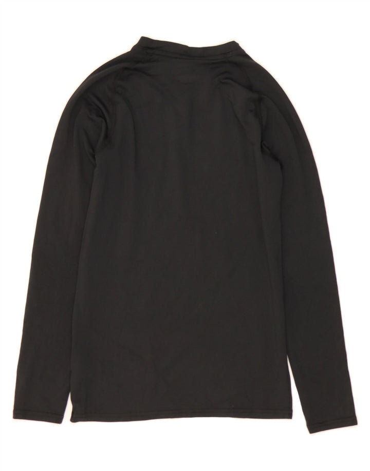 REEBOK Womens Top Long Sleeve UK 14 Medium Black Polyester Vintage Reebok and Second-Hand Reebok from Messina Hembry 