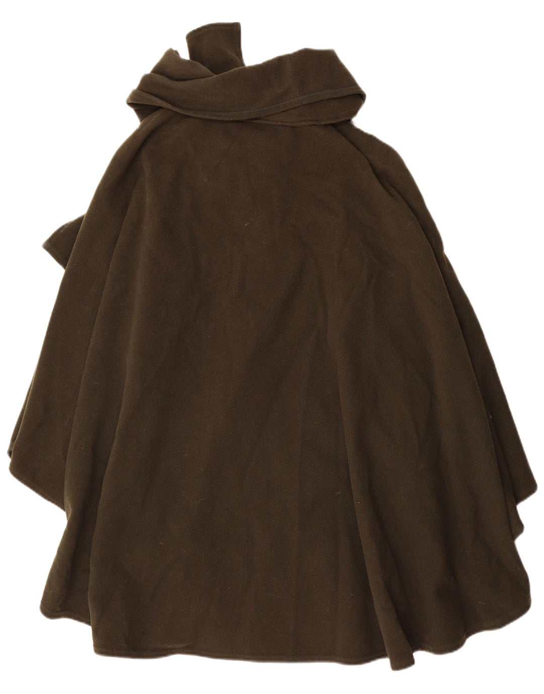 Alba Fornari Womens Poncho Coat One Size Khaki Wool