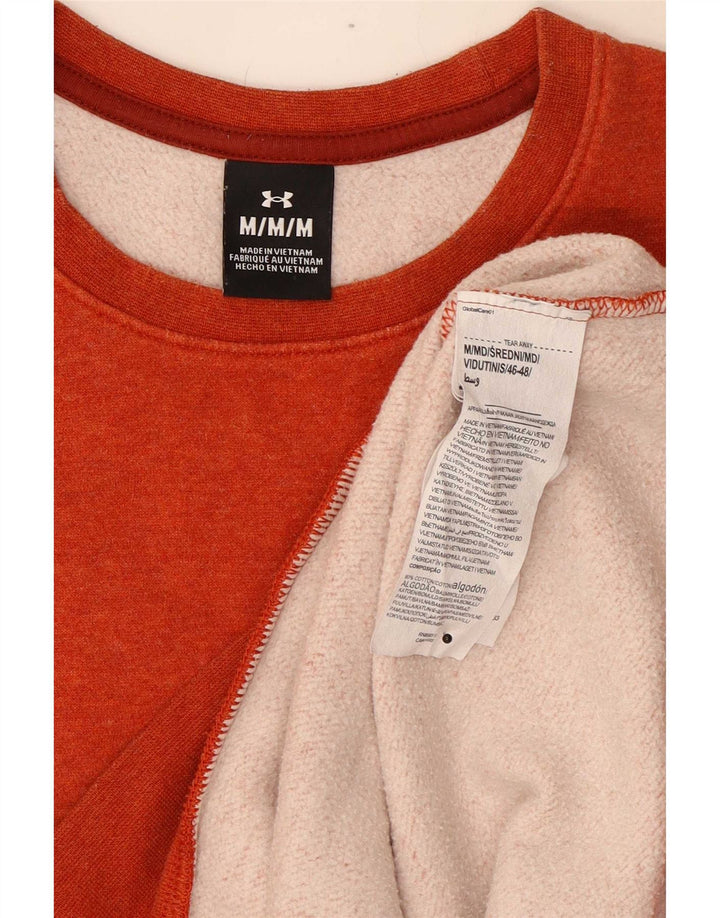 Under Armour Herre Sweatshirt Jumper Medium Orange Bomuld