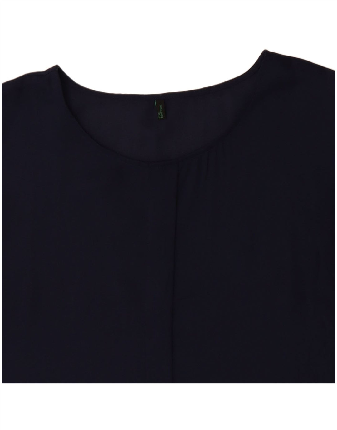 BENETTON Womens Tunic Dress UK 14 Medium Navy Blue