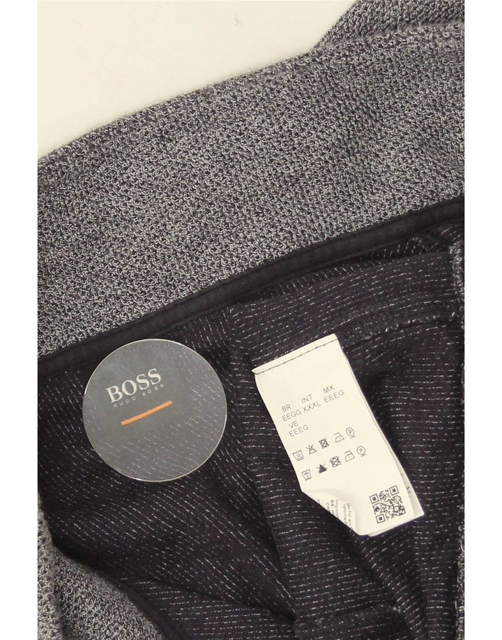 Hugo Boss Mens Tracksuit Top Jacket 3XL Navy Blue Cotton