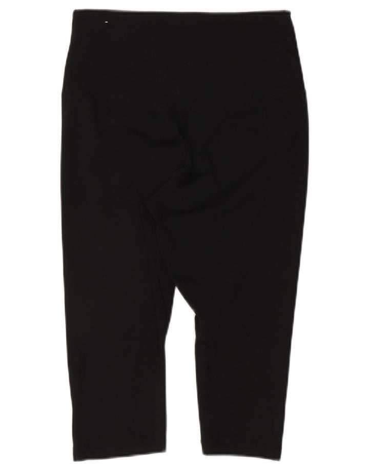 Nike Womens Dri Fit Capri Leggings UK 12 Medium Black Polyester