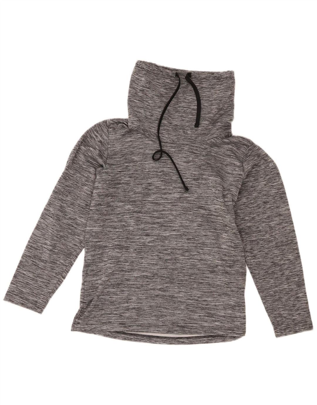 Columbia Womens Top Long Sleeve UK 14 Medium Grey Flecked Polyester