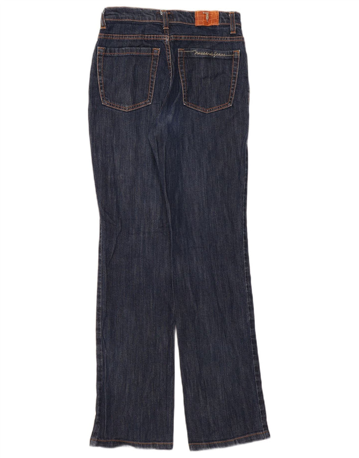 TRUSSARDI Jean Droit W25 L30 Bleu Marine Femme