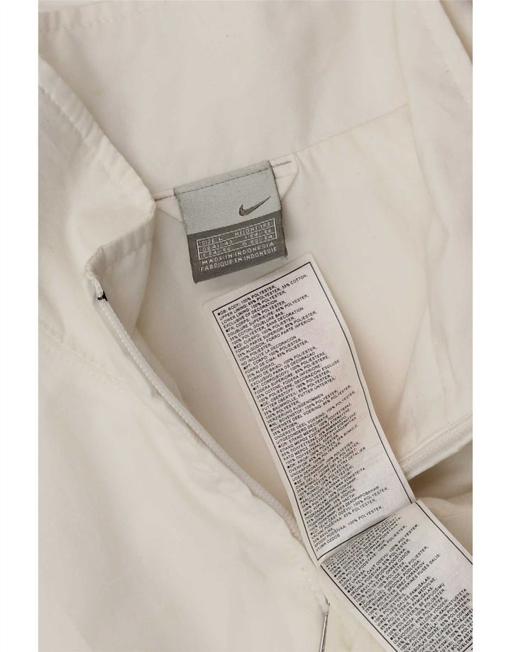 Nike - Chaqueta de chándal para hombre, talla 41/43, poliéster blanco grande