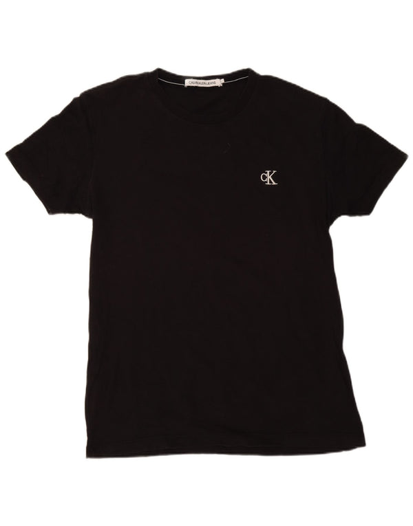 Calvin Klein Jeans Mens T-Shirt Top Large Black Cotton