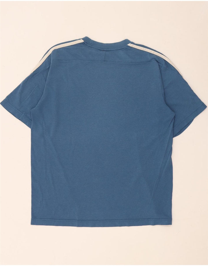 T-shirt Adidas da uomo Top Small in cotone blu