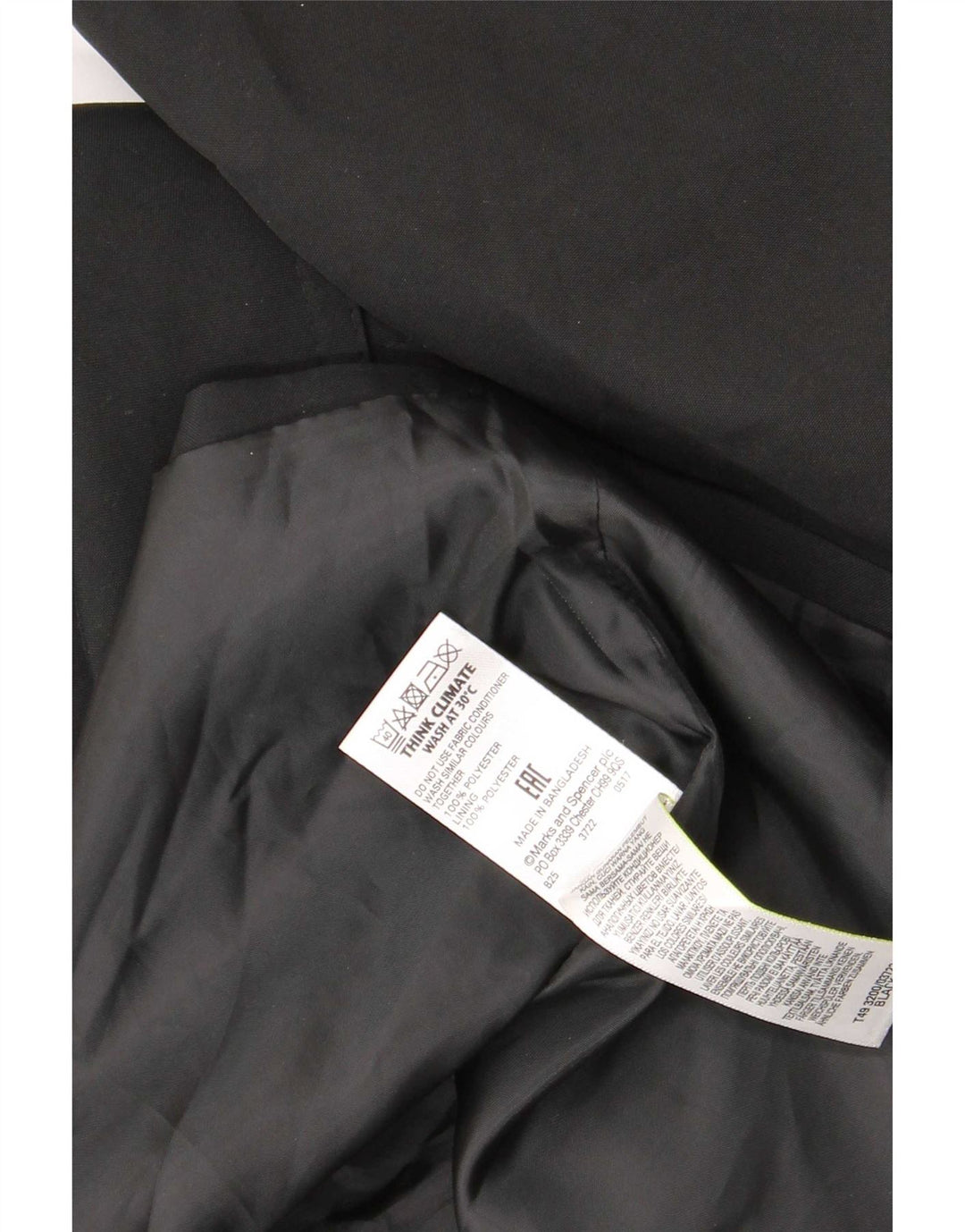 Trench da donna Marks & Spencer UK 16 grande poliestere nero
