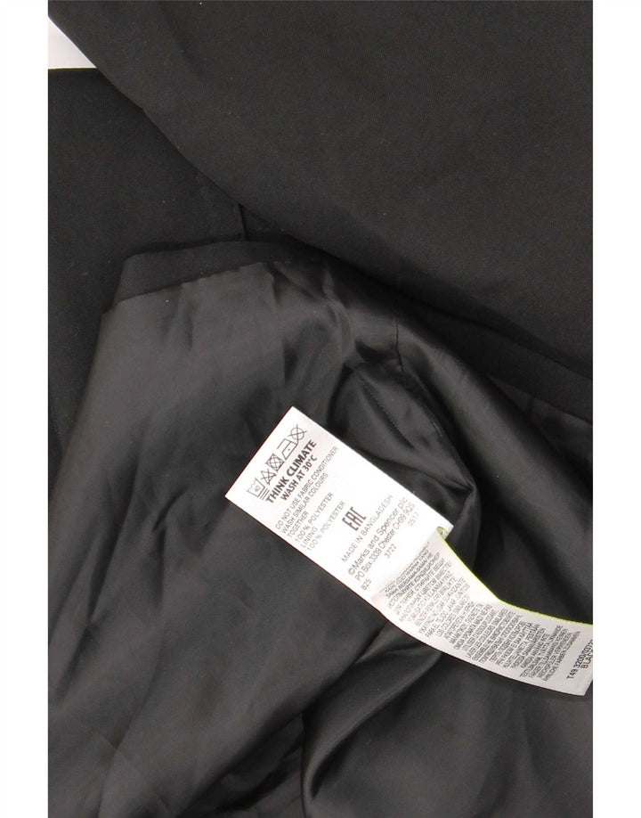 Trench da donna Marks & Spencer UK 16 grande poliestere nero