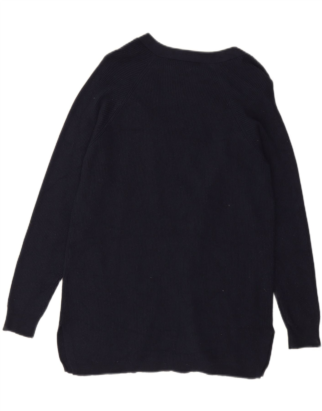 MARKS & SPENCER Womens Open Cardigan Sweater UK 10 Small Navy Blue Viscose Vintage Marks & Spencer and Second-Hand Marks & Spencer from Messina Hembry 