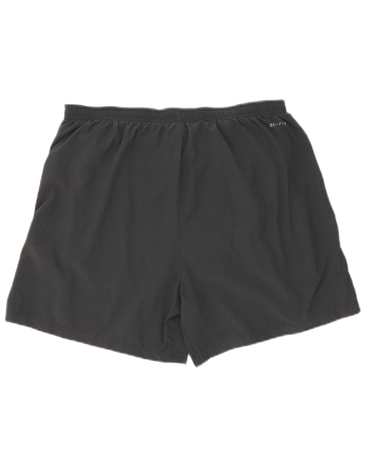 Męskie spodenki sportowe Nike Dri Fit, poliestrowe w kolorze średnioszarym
