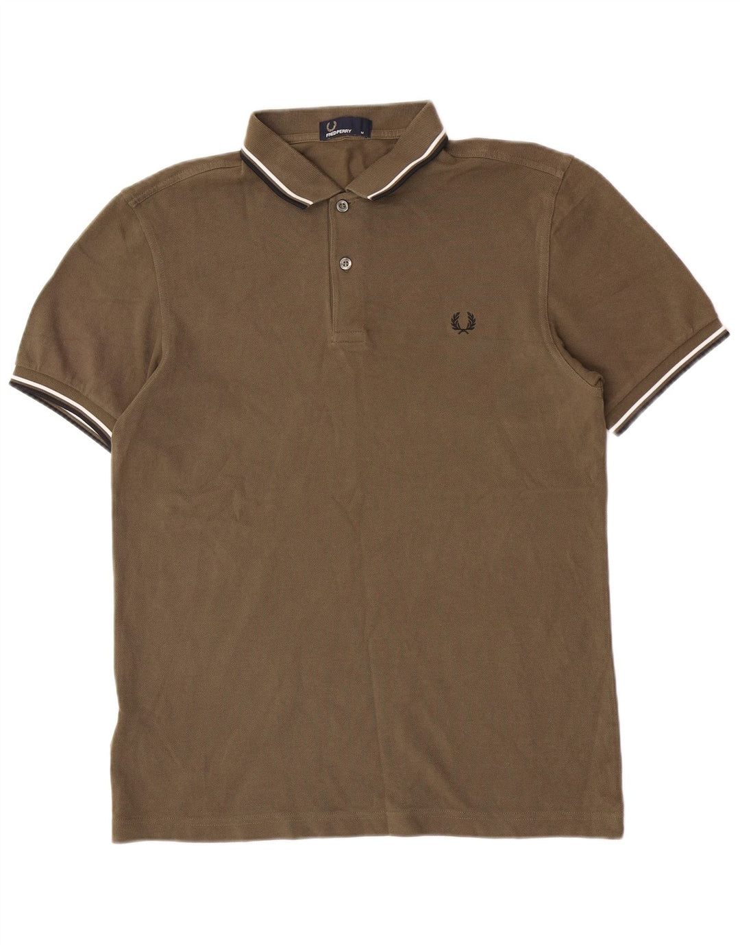 Polo Fred Perry Hombre Algodón Caqui Medio