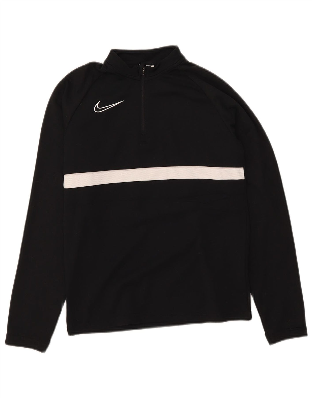 Nike Boys Dri Fit Pullover Tracksuit Top 10-11 Years Medium Black